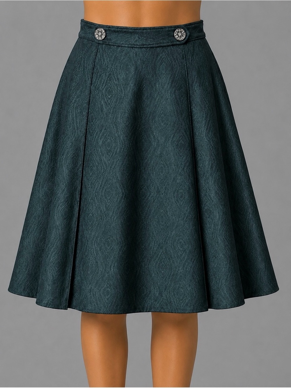 Gorgeous Saks fifth Avenue Signature black textured rhinestone button sz 4 skirt